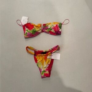 NWT Zara Multicolor Floral Bikini Set